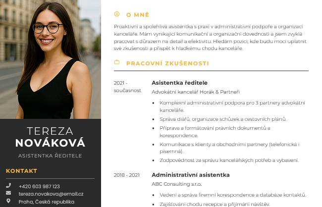 Ukázka CV